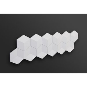NMC 3D Wallpanel / Wandpaneel Cube Polyurethaan (1135 x 350 x 24 mm) - 6 Wandpanelen
