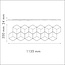 NMC 3D Wallpanel / Wandpaneel Cube Polyurethaan (1135 x 350 x 24 mm) - 6 Wandpanelen
