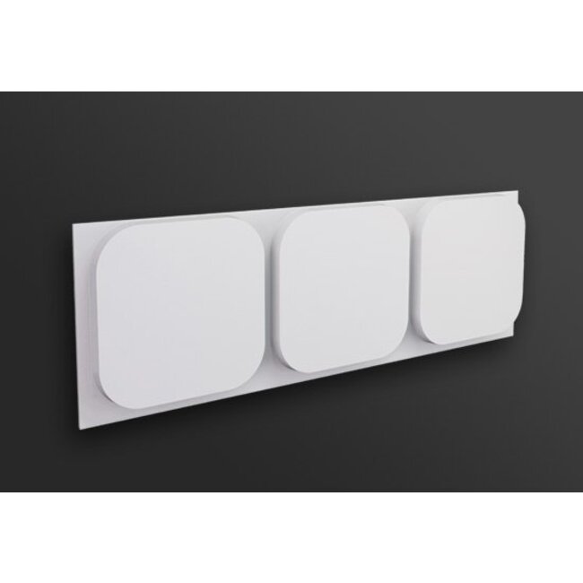 NMC 3D Wallpanel / Wandpaneel Icon Polyurethaan (1135 x 380 x 45 mm) - 3 Wandpanelen