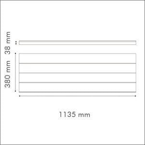 NMC 3D Wallpanel / Wandpaneel Stripe Polyurethaan (1135 x 380 x 38.2 mm) - 4 Wandpanelen