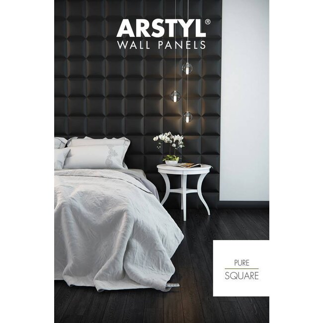 NMC 3D Wallpanel / Wandpaneel Square Polyurethaan (1135 x 380 x 30 mm) - 5 Wandpanelen