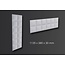 NMC 3D Wallpanel / Wandpaneel Square Polyurethaan (1135 x 380 x 30 mm) - 5 Wandpanelen