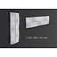 NMC 3D Wallpanel / Wandpaneel Bump Polyurethaan (1135 x 380 x 43 mm)  - 3 wandpanelen