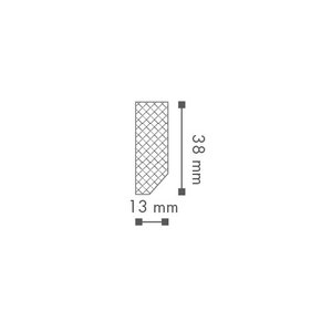 NMC Wallstyl FT1 (38 x 13 mm), lengte 2 m