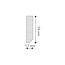 NMC Wallstyl FT2 (58 x 13 mm), lengte 2 m