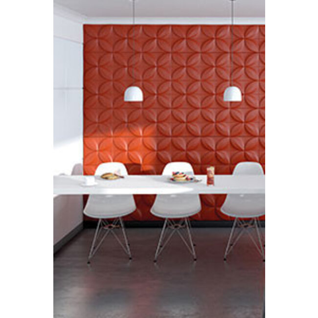 NMC 3D Wallpanel / Wandpaneel Flower Polyurethaan Flower (1135 x 380 x 28 mm) - 5 Wandpanelen