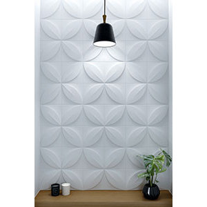 NMC 3D Wallpanel / Wandpaneel Flower Polyurethaan Flower (1135 x 380 x 28 mm) - 5 Wandpanelen