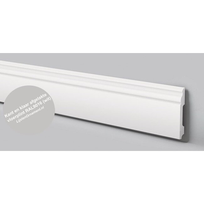 NMC Wallstyl FB2F (100 x 13 mm), lengte 2 m, afgelakt met RAL9016 (wit)