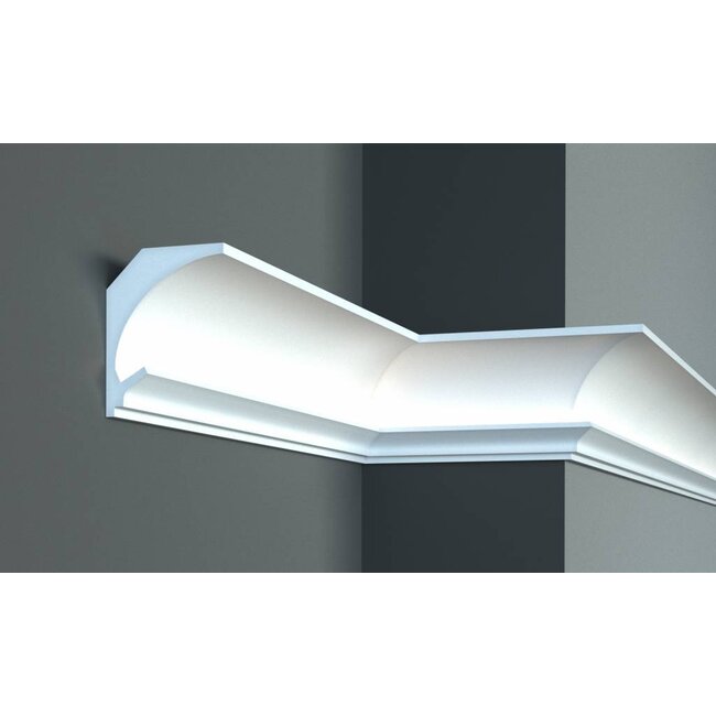 Tesori LED sierlijst voor indirecte verlichting XPS, KD201 (115 x 90 mm), lengte 1,15 m