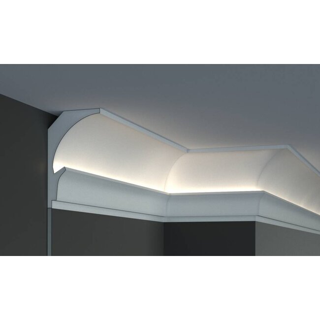 Tesori LED sierlijst voor indirecte verlichting XPS, KD202 (150 x 90 mm), lengte 1,15 m