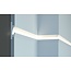 Tesori LED sierlijst voor indirecte verlichting XPS, KD401 (125 x 35 mm), lengte 1,15 m - Verzonken / Semi-Verzonken