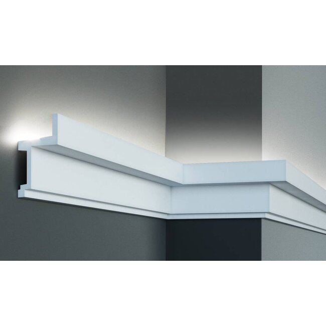 Grand Decor PU - LED sierlijst voor indirecte verlichting, KF705 (111 x 60 mm), lengte 2 m