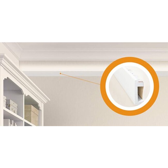 Homestar Plint CU (60 x 20 mm), lengte 2 m