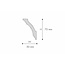 NMC NMC Kroonlijst Nomastyl GK+ (75 x 50 mm), lengte 2 m