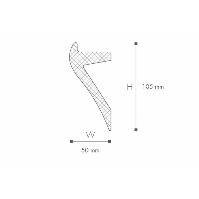 NMC Arstyl  IL2 (105 x 50 mm), lengte 2 m