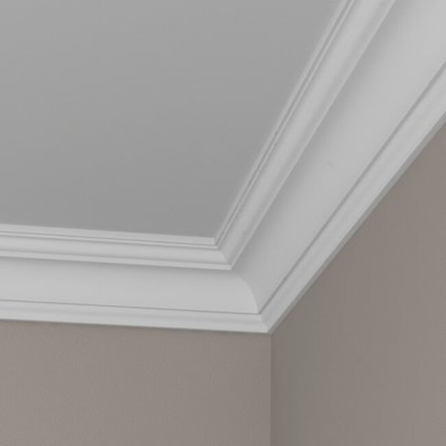 Grand Decor Kroonlijst P835 / K262 (83 x 83 mm), polyurethaan, lengte 2 m