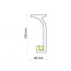 Grand Decor KF803 (150 x 60 mm), lengte 2 m, PU - LED sierlijst voor indirecte verlichting