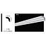 Vidella VC30 (30 x 30mm), plafondlijst, sierlijst,  lengte 2 m