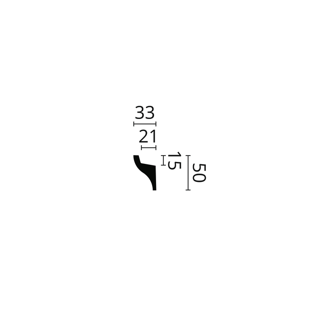 NMC  Wallstyl IL3 (50 x 32,5 mm), HDPS,  lengte 2 m