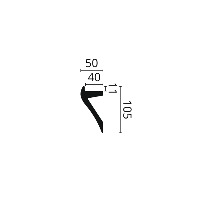 NMC Arstyl  IL2 (105 x 50 mm), lengte 2 m