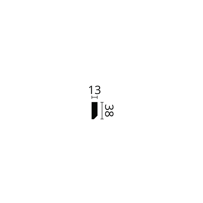 NMC Wallstyl FT1 (38 x 13 mm), lengte 2 m