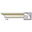 Grand Decor Plafondlijst P908 / K205 (59 x 59 mm), polyurethaan, lengte 2 m