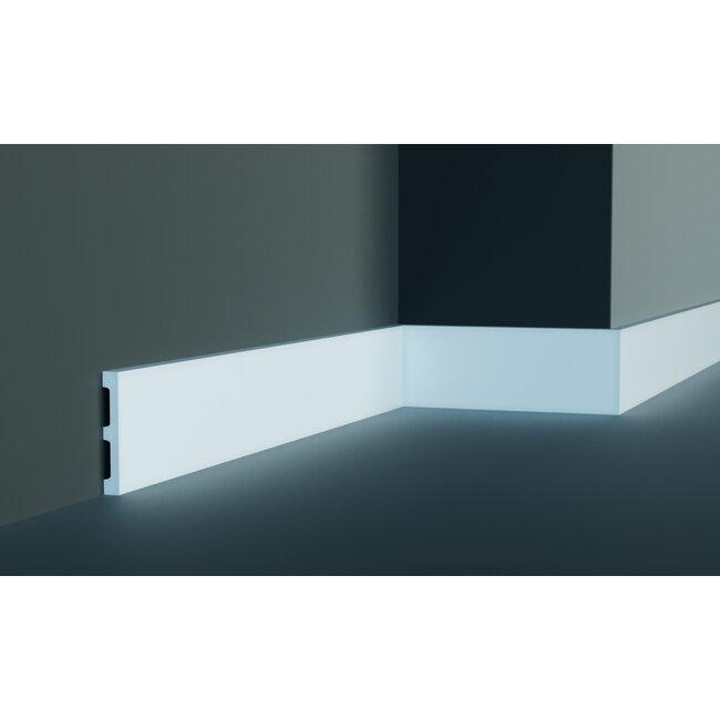 Grand Decor Platte plint M203 / CR932 (80 x 11 mm) polyurethaan, lengte 2 m