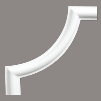 Grand Decor CR954A hoekbochten (130 x 130 mm), polyurethaan, set (4 hoeken)