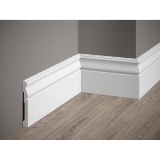 Lijst & Ornament Plint MD095 (120 x 15 mm), lengte 2 m