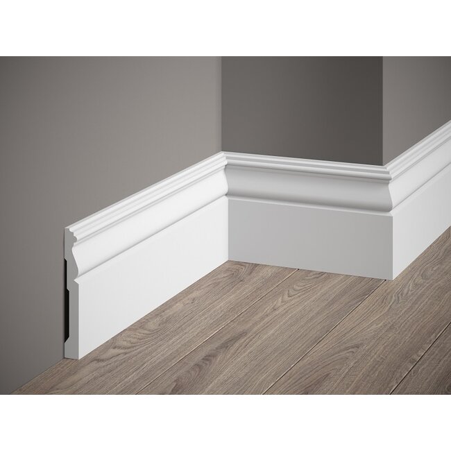 Lijst & Ornament Plint MD095 (120 x 15 mm), lengte 2 m