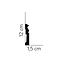 Lijst & Ornament Plint MD095 (120 x 15 mm), lengte 2 m