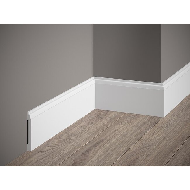 Lijst & Ornament Plint MD258 (81 x 10 mm), lengte 2 m