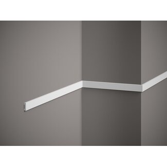 Lijst & Ornament Plint MD012 (20 x 5 mm), lengte 2 m