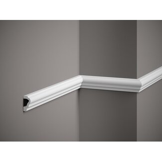 Lijst & Ornament Plint MD255 (39 x 20 mm), lengte 2 m