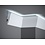 Lijst & Ornament Plint LED QL009 (120 x 47 mm), lengte 2 m