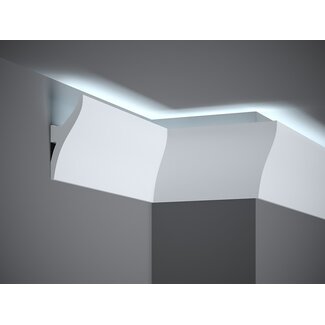 Lijst & Ornament Plint LED QL010 (120 x 42 mm), lengte 2 m Lijst & Ornament Plint LED QL010 (120 x 42 mm), lengte 2 m