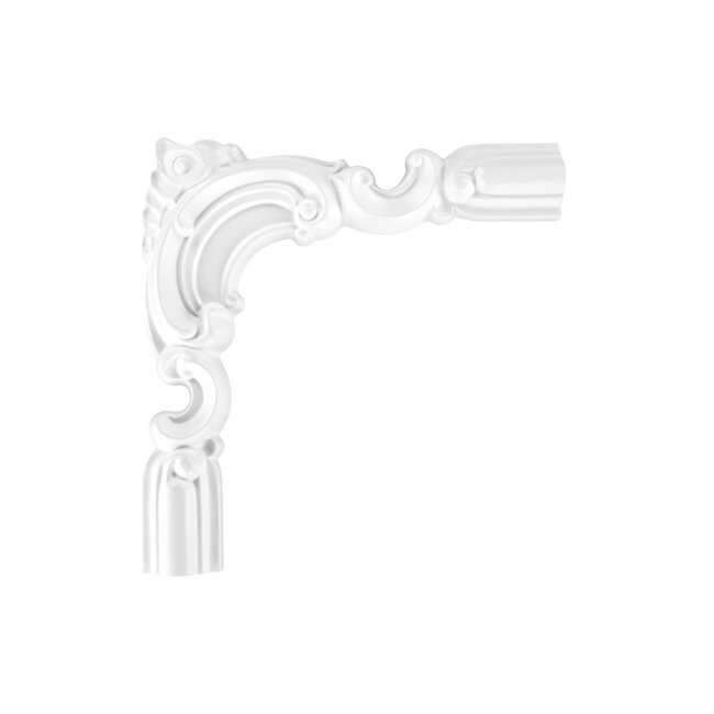 Grand Decor CR810B hoekbochten (200 x 190 mm), polyurethaan, set (4 hoeken)