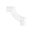 Grand Decor CR810C hoekbochten (145 x 145 mm), polyurethaan, set (4 hoeken)