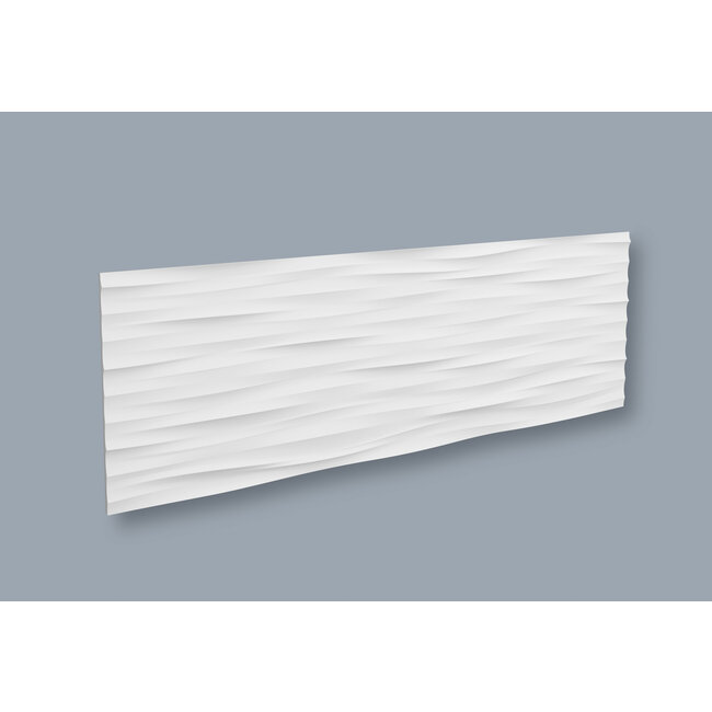 NMC 3D Wallpanel / Wandpaneel Wave Polyurethaan (1135 x 380 x 18.5 mm) - 7 Wandpanelen