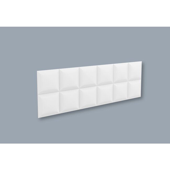 NMC 3D Wallpanel / Wandpaneel Square Polyurethaan (1135 x 380 x 30 mm) - 5 Wandpanelen