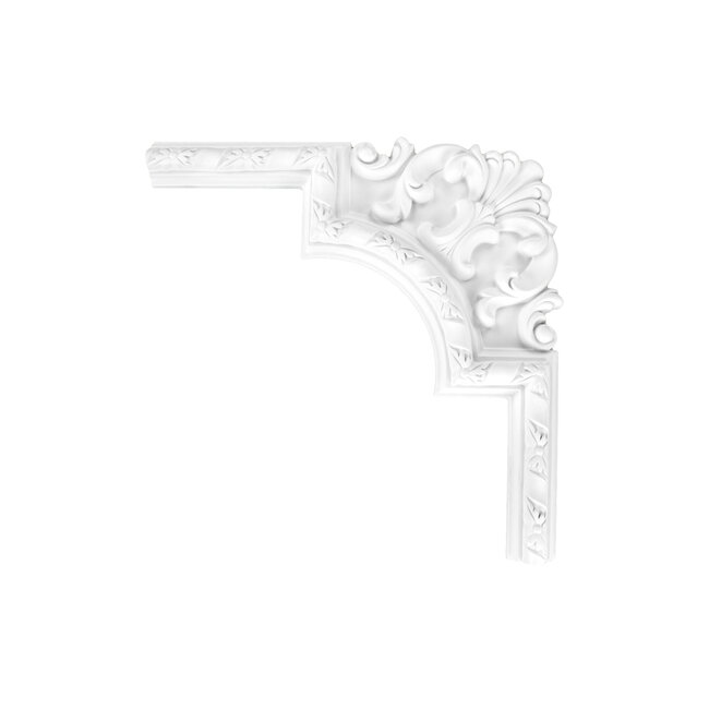 Grand Decor CR710C hoekbochten (330 x 330 mm), polyurethaan, set (4 hoeken)