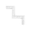Grand Decor CR710D hoekbochten (235 x 235 mm), polyurethaan, set (4 hoeken)