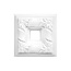 Grand Decor CR710E Ornamenten (100 x 100 mm), polyurethaan, set (4 stuks)