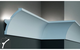 Grand Decor KF708 (140 x 106 mm), lengte 2 m, PU - LED sierlijst voor indirecte verlichting