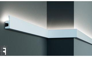 Grand Decor KF501 (62 x 25 mm), lengte 2 m, PU - LED sierlijst voor indirecte verlichting