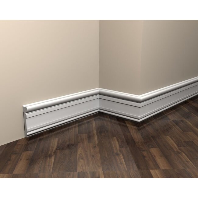 Lijst & Ornament Plint MD357 (92 x 22 mm), lengte 2 m