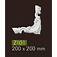 NMC Z101 hoekbochten (200 x 200 mm), set (4 hoeken)