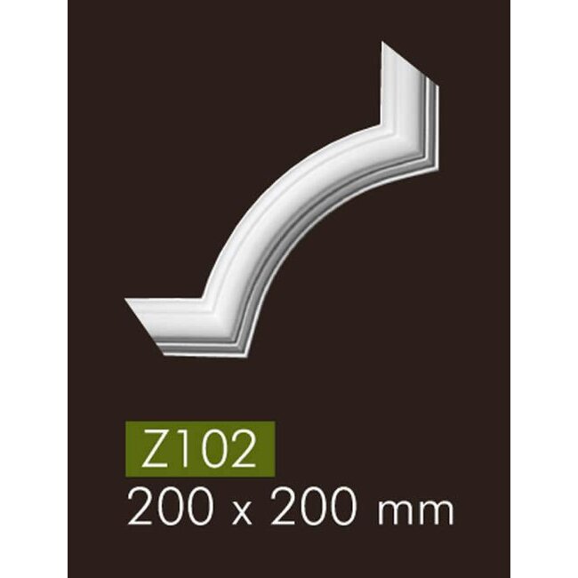 NMC Z102 hoekbochten (200 x 200 mm), set (= 4 stuks)