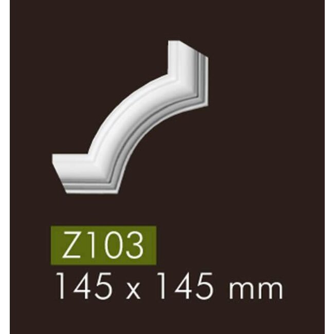 NMC Z103 hoekbochten (145 x 145 mm), set (= 4 stuks)