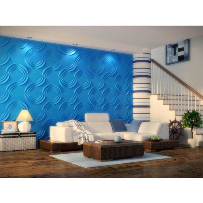 Vidella 3D Wandpaneel Midnight Flow (prijs per pak à 2 m2)